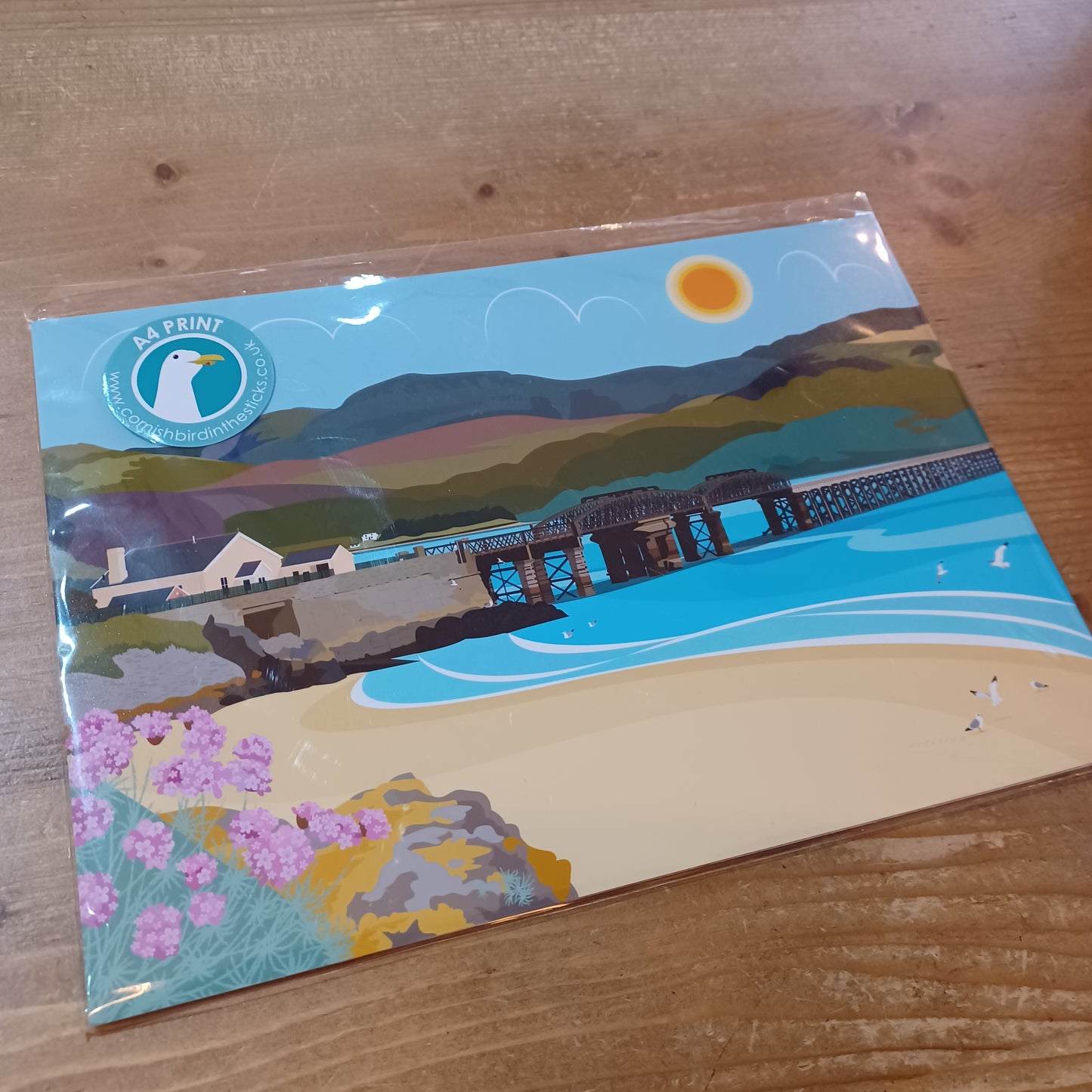 Barmouth Bridge A4 print (unframed)