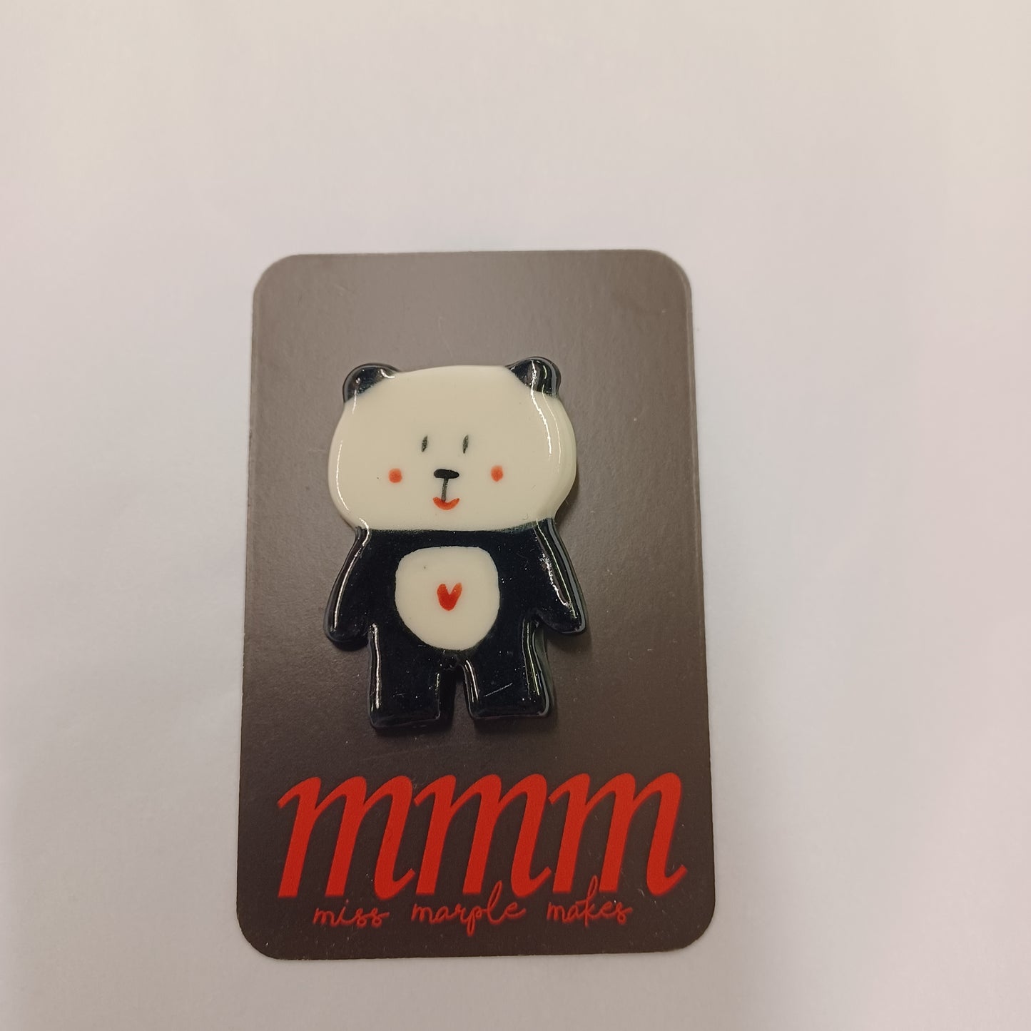 Loving Panda Bear Brooch