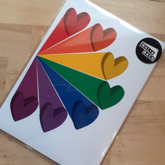 Rainbow Hearts - A5 Print