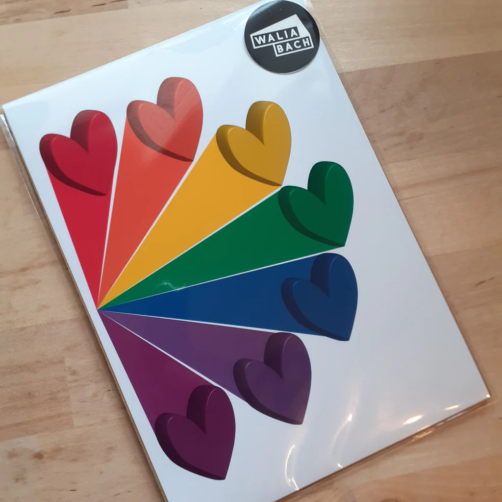 Rainbow Hearts - A5 Print