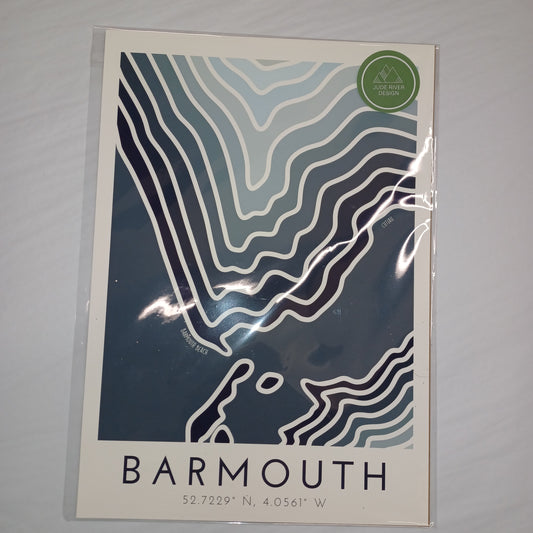 Barmouth Coastline A4 print