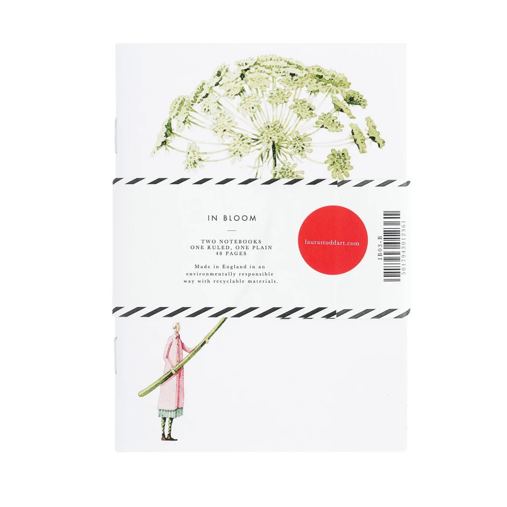 Book cover with illustrations of a dandelion and a person holding a staff, with text and a brand logo.
