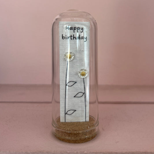 Happy Birthday - Flower Earrings (Sterling Silver)