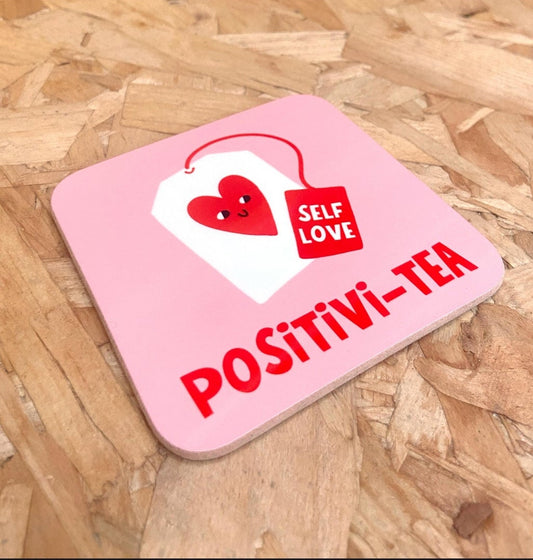 Positivi-tea coaster