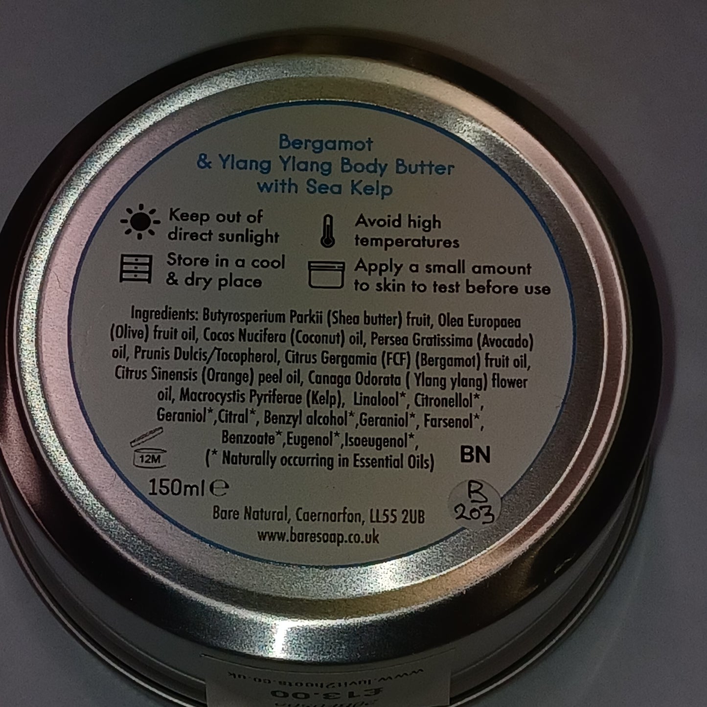 Bergamot & Ylang Ylang Body Butter with Sea Kelp