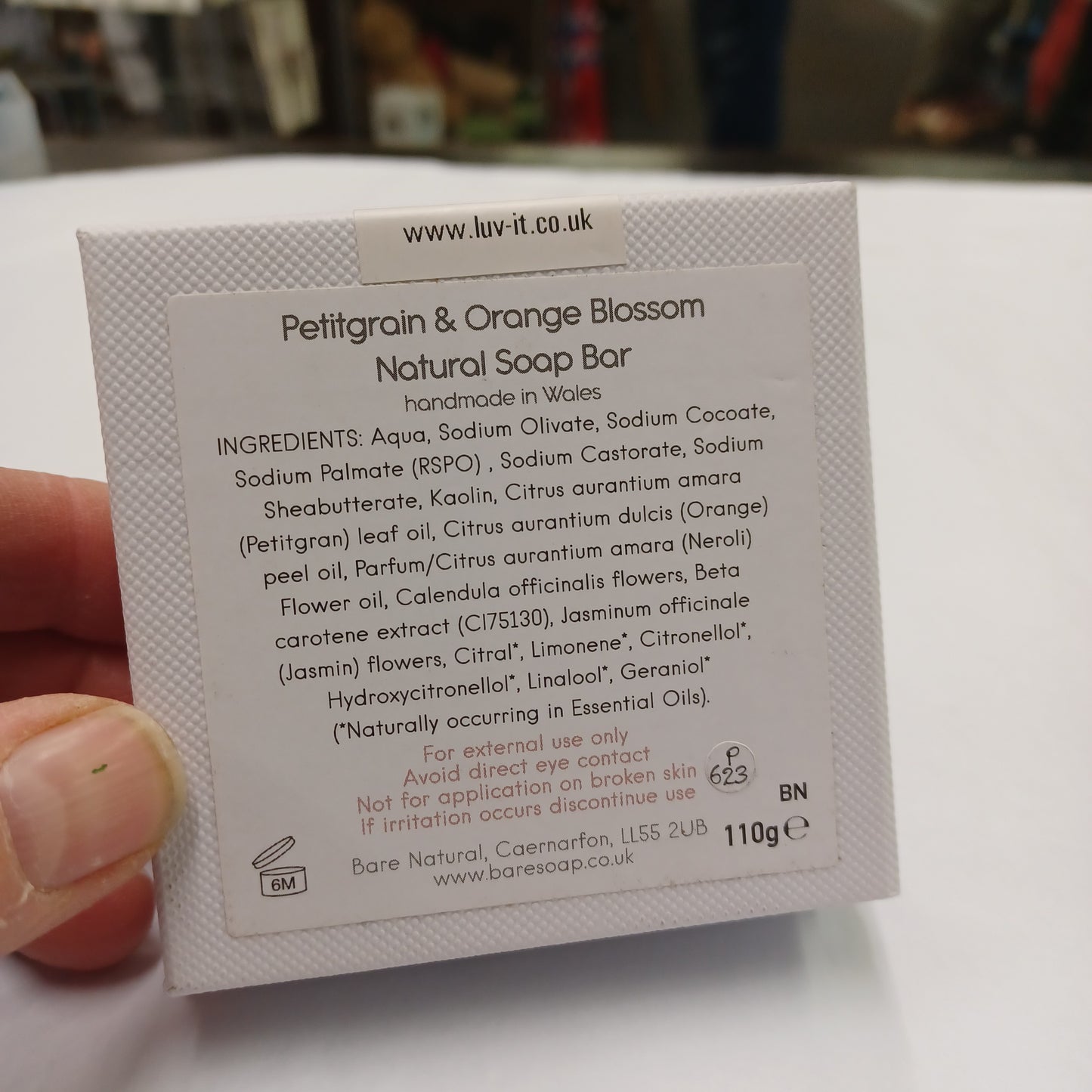 Bare Petitgrain & Orange Blossom Natural Soap Bar