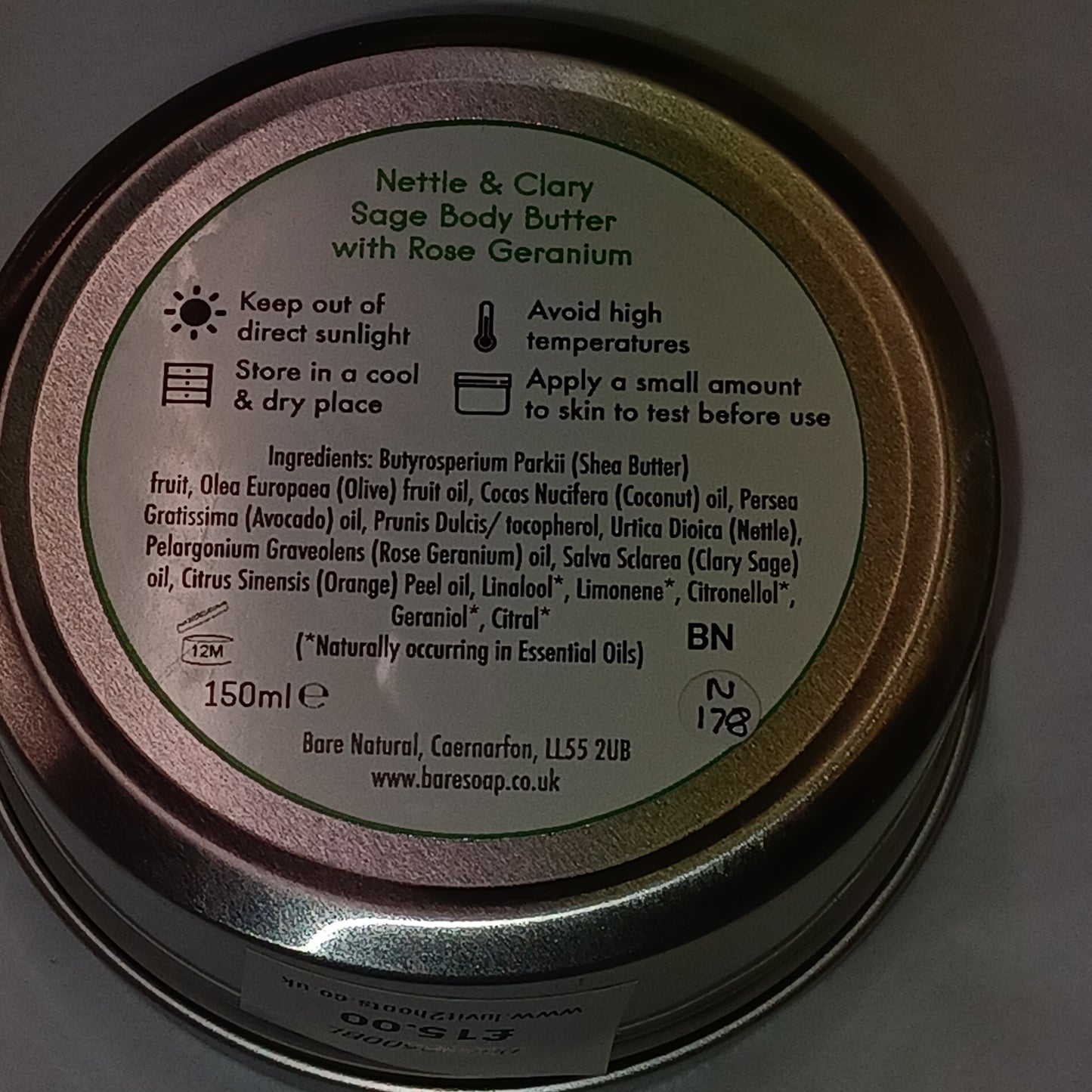 Nettle & Clary Sage Body Butter with Rose Geranium