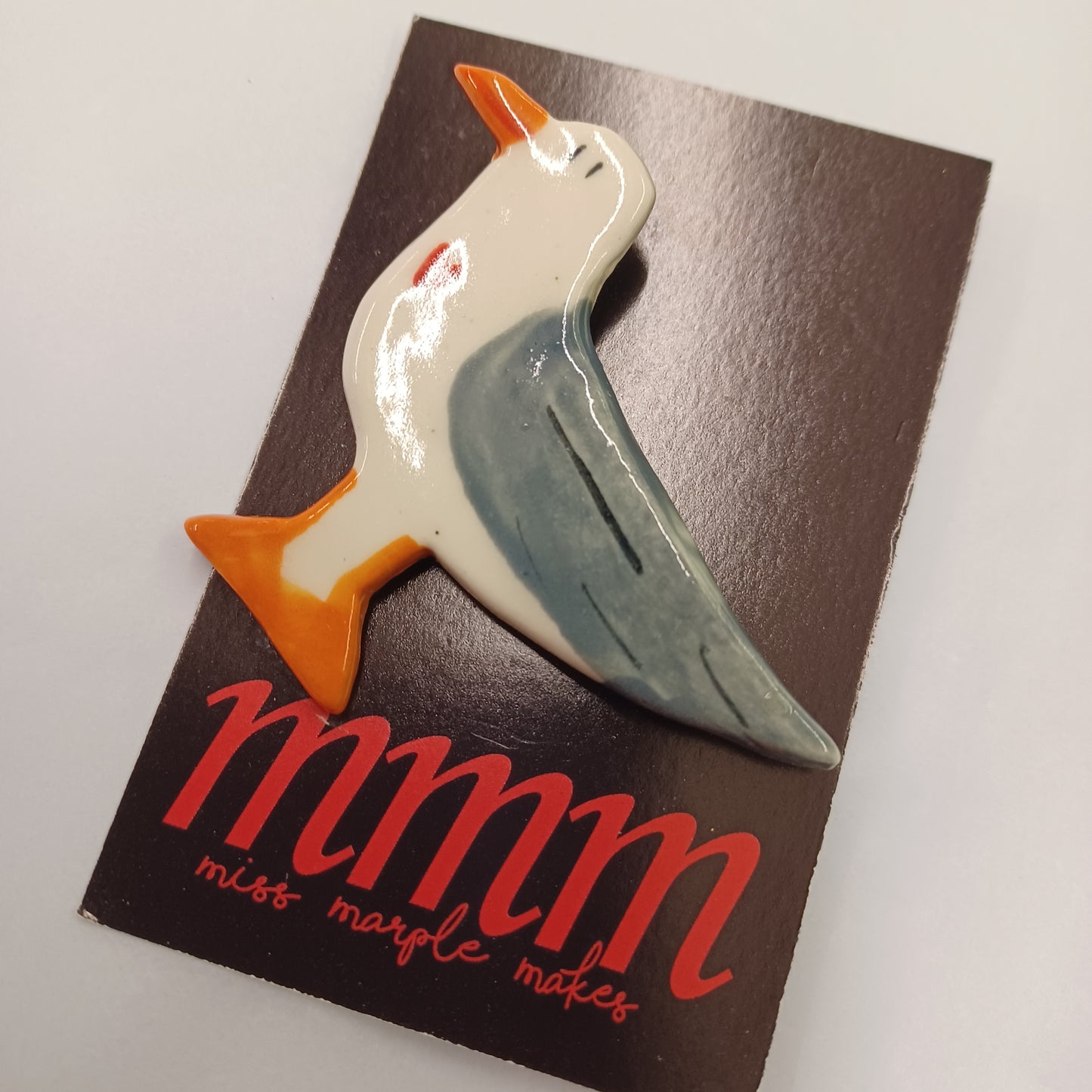 Loving Seagull Brooch