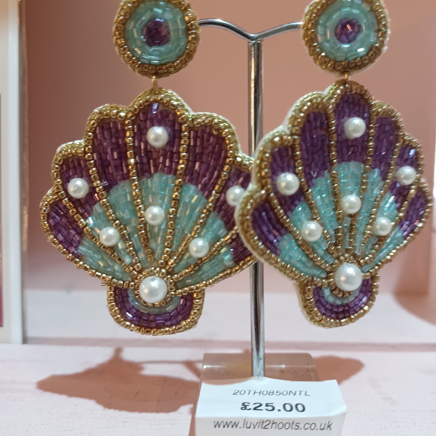 Sequin Shell Earrings