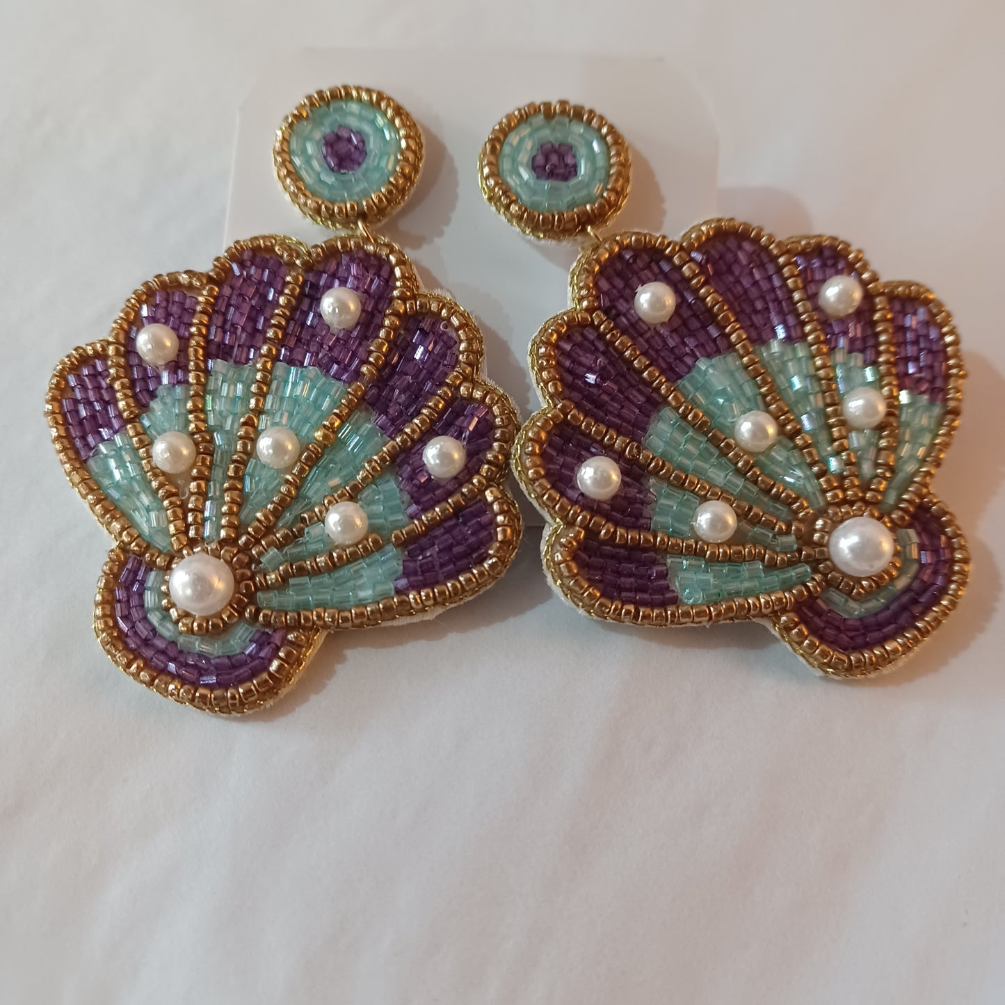 Sequin Shell Earrings
