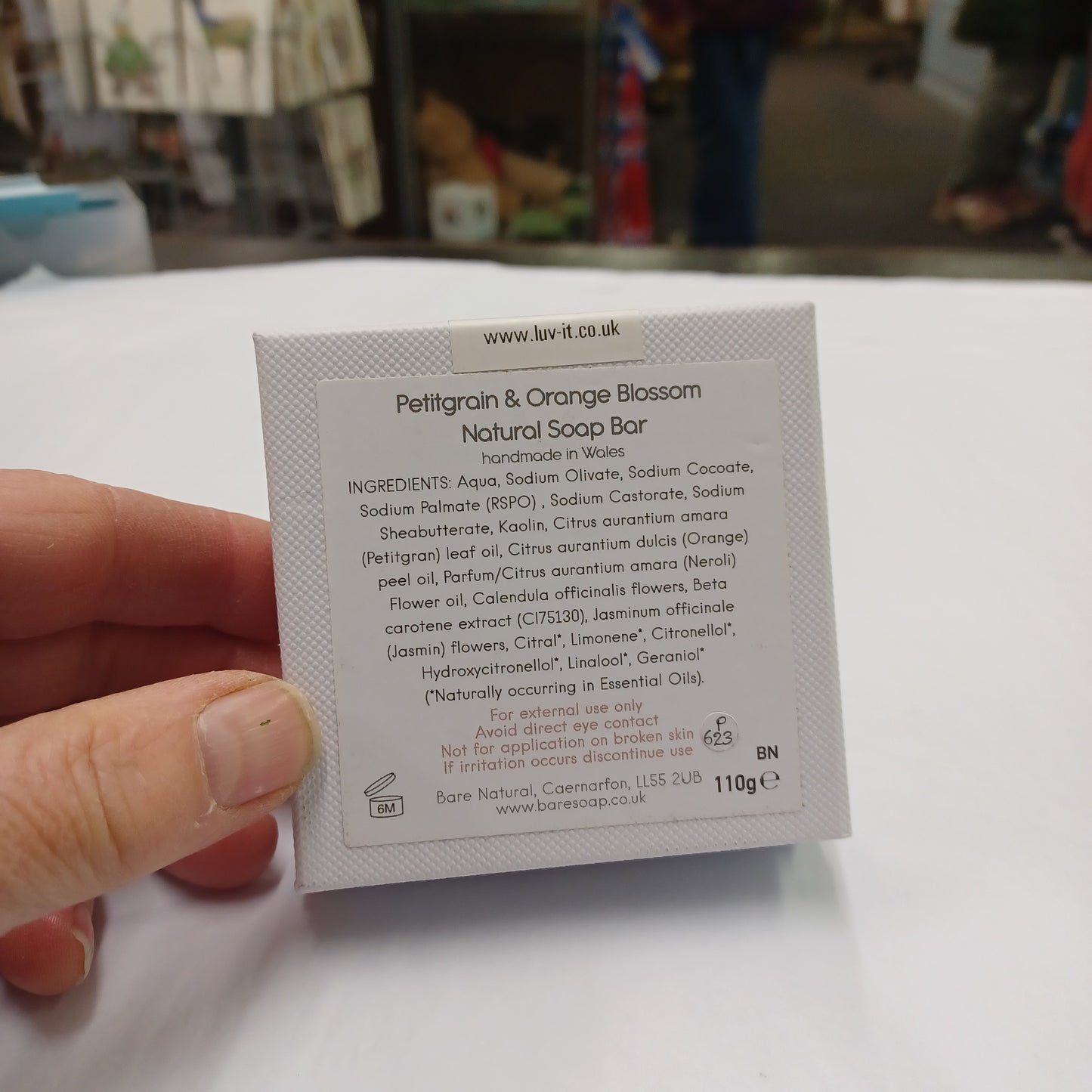 Bare Petitgrain & Orange Blossom Natural Soap Bar