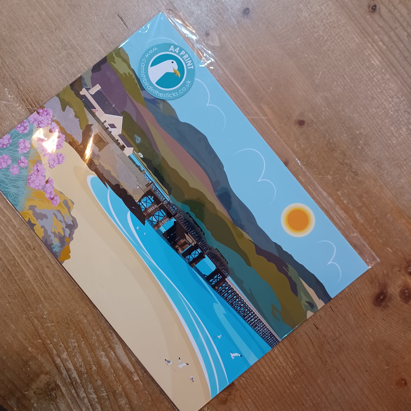 Barmouth Bridge A4 print (unframed)