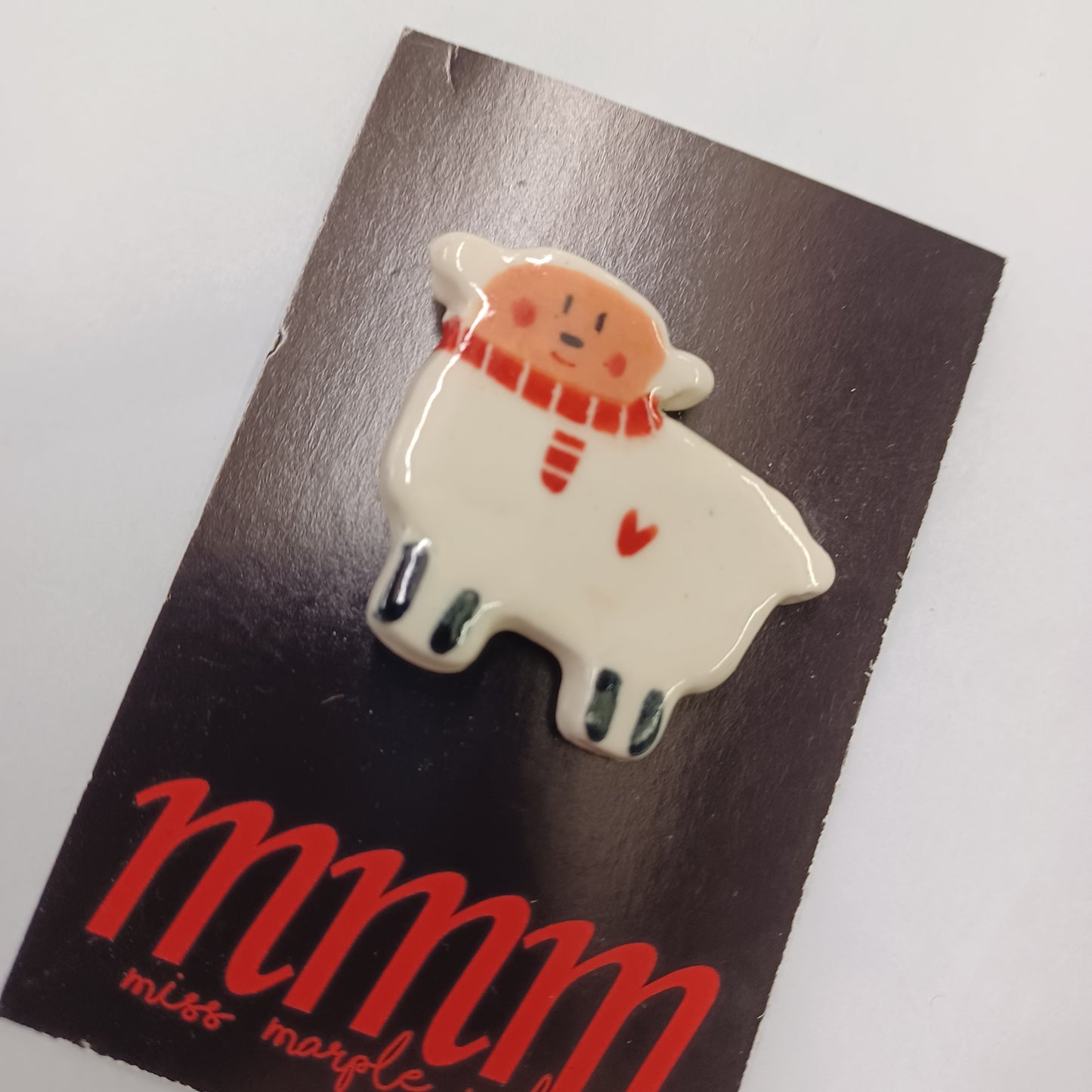 Woolly Sheep Brooch
