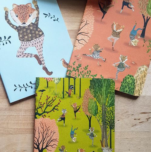 Yoga in the Park - 3 pack A6 Notebooks